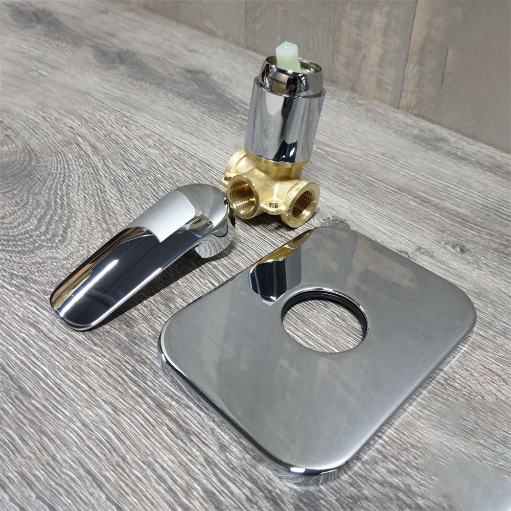 Змішувач прихованого монтажу IMPRESE PRAHA new для душу хром Київ - фото 2