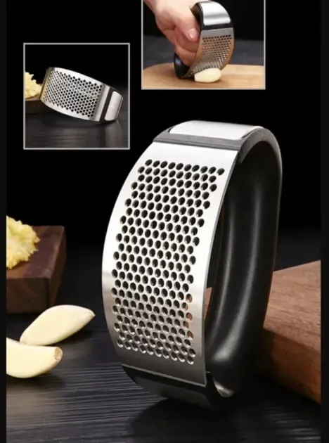 Чесночница Пресс для чеснока из нержавеющей стали Garlic Press Коломия - фото 3