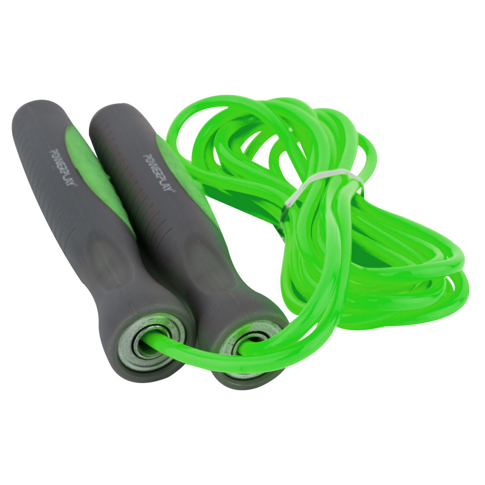 Скакалка спортивна PowerPlay 4204 Classic Jump Rope Зелена (2,7m.) Київ - фото 2