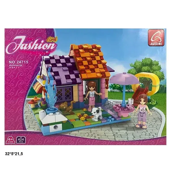 Конструктор AUSINI 24715 (12/2) 424 деталі, “Fashion Girls”, будиночок, в коробці  , шт Київ - фото 1