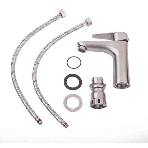 Змішувач для раковини Lidz (NKS) 09 35 001F, нікель (LIDZNKS0935001F) Київ