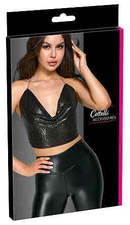 Чорний топ Cottelli Collection Metal Top black 2450542 S-L Sex Aura Київ
