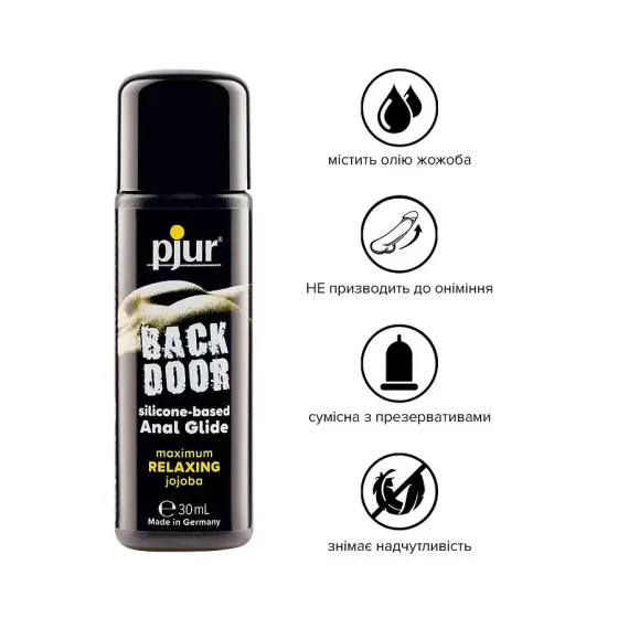 Анальна змазка pjur backdoor anal Relaxing jojoba silicone 30 мл на силіконовій основі з жожоба Львів