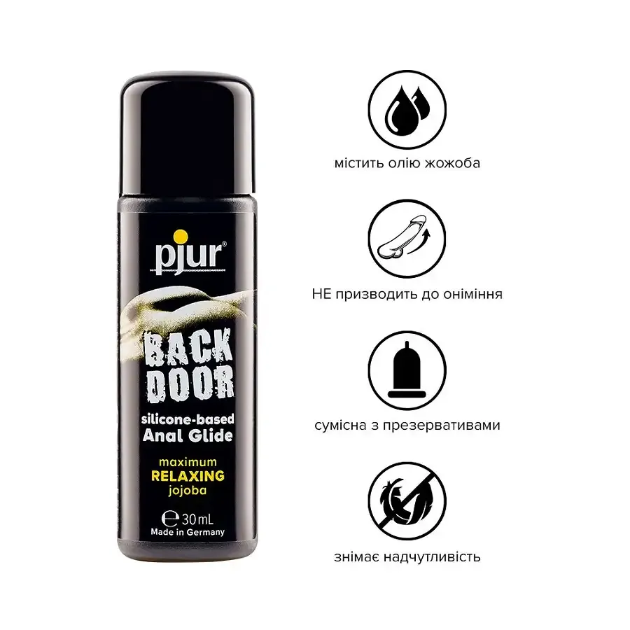 Анальна змазка pjur backdoor anal Relaxing jojoba silicone 30 мл на силіконовій основі з жожоба Львів - фото 2