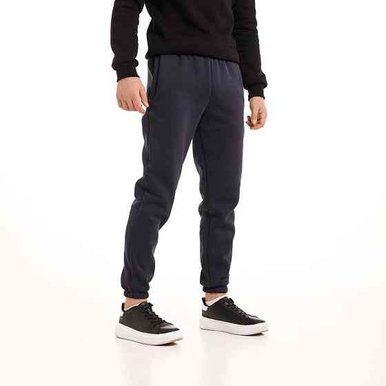 Чоловічі штани джогери з кишенями темно-сині Pobedov 007 ЗИМА Київ