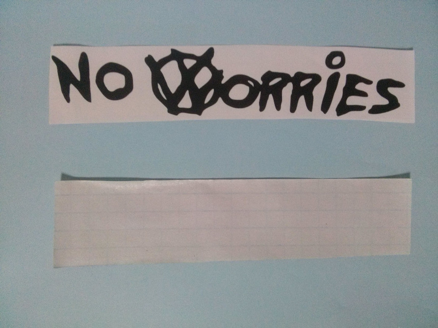 Наклейка no worries-не турбуйся на авто Київ - фото 2