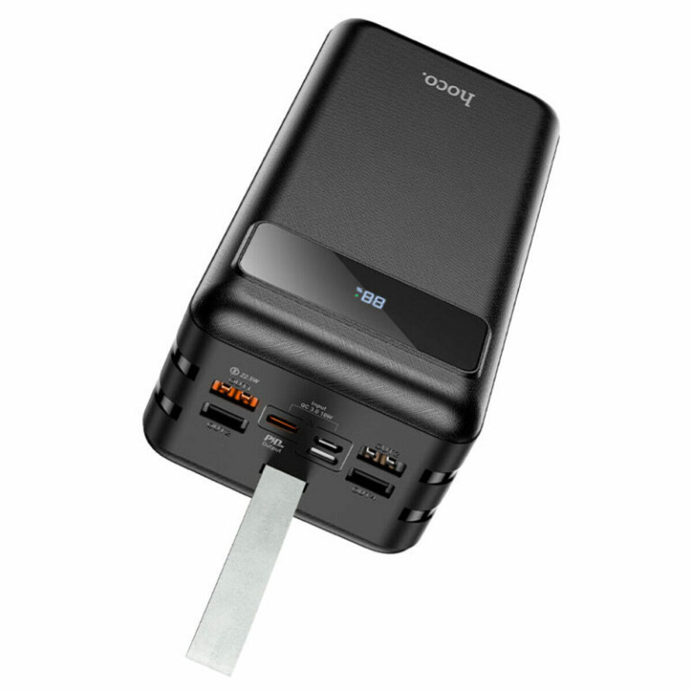 Зовнішній акумулятор HOCO J86B Electric 22.5W fully compatible power bank(60000mAh) Black Київ - фото 2