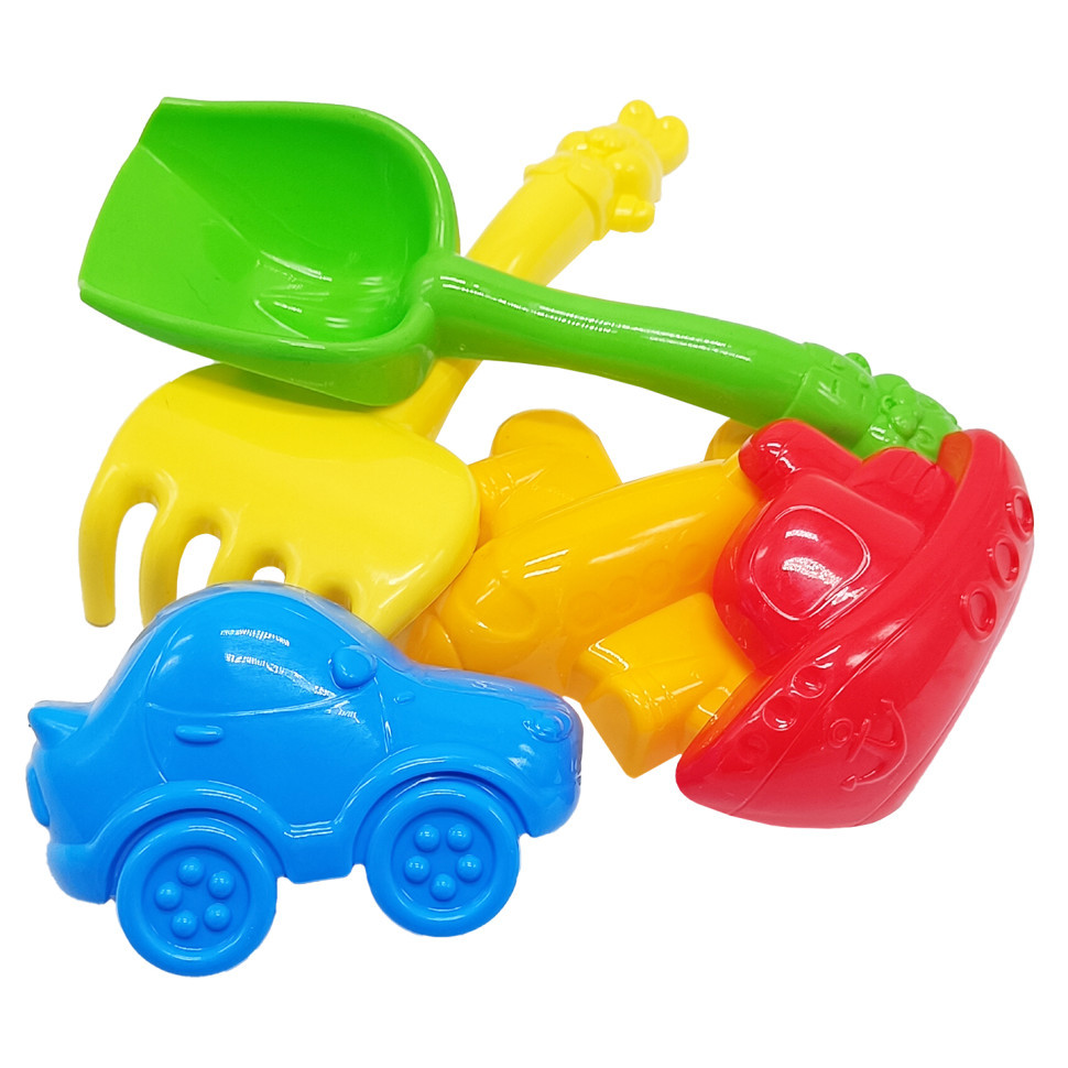 Набір для пісочниці "Дзвіночок №4" 1005 лопатка, граблі, пасочки Вінниця - фото 1