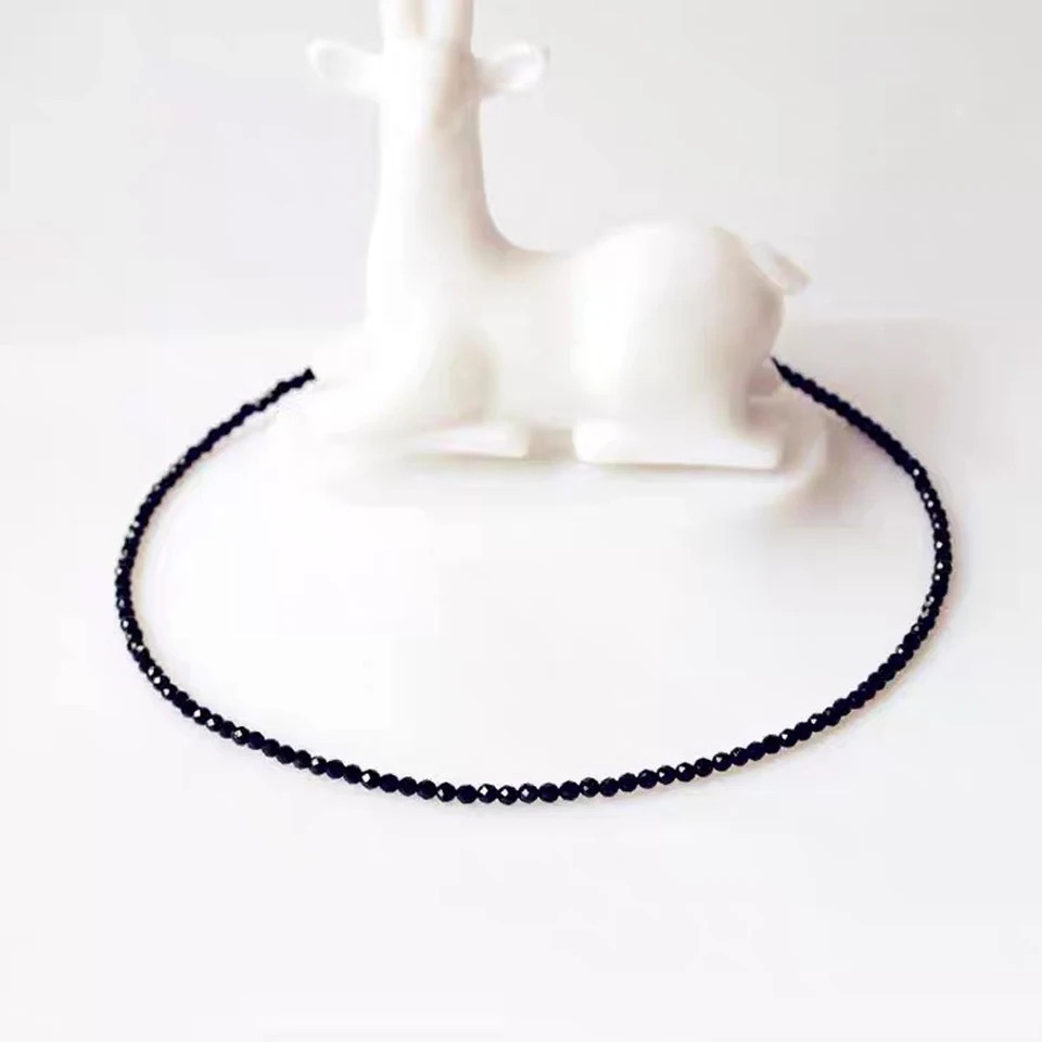 Женское ожерелье на завязках 40 см черный Киев - изображение 1