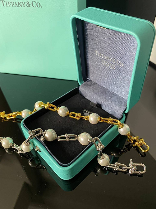 Браслет Тіффані в різних кольорах з перлами / гравірування Tiffany Одеса - фото 3