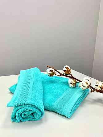 Комплект рушників Ideal Textile з бордюром 2 шт (50х80 см 70х130 см) в різних кольорах (56860748) Бі Чернівці