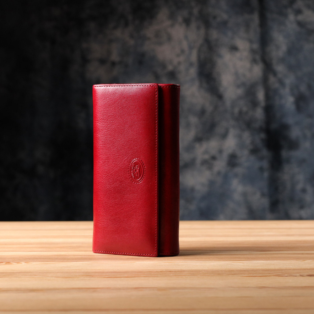 Вместительный женский кошелек из глянцевой натуральной кожи Tony Perotti 20893_1 (1911 rosso) Красный Киев - изображение 10