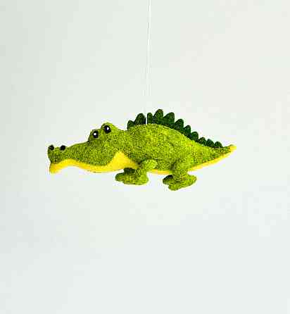 Мягкая фетровая игрушка крокодил ручной работы – безопасная развивающая игрушка Киев