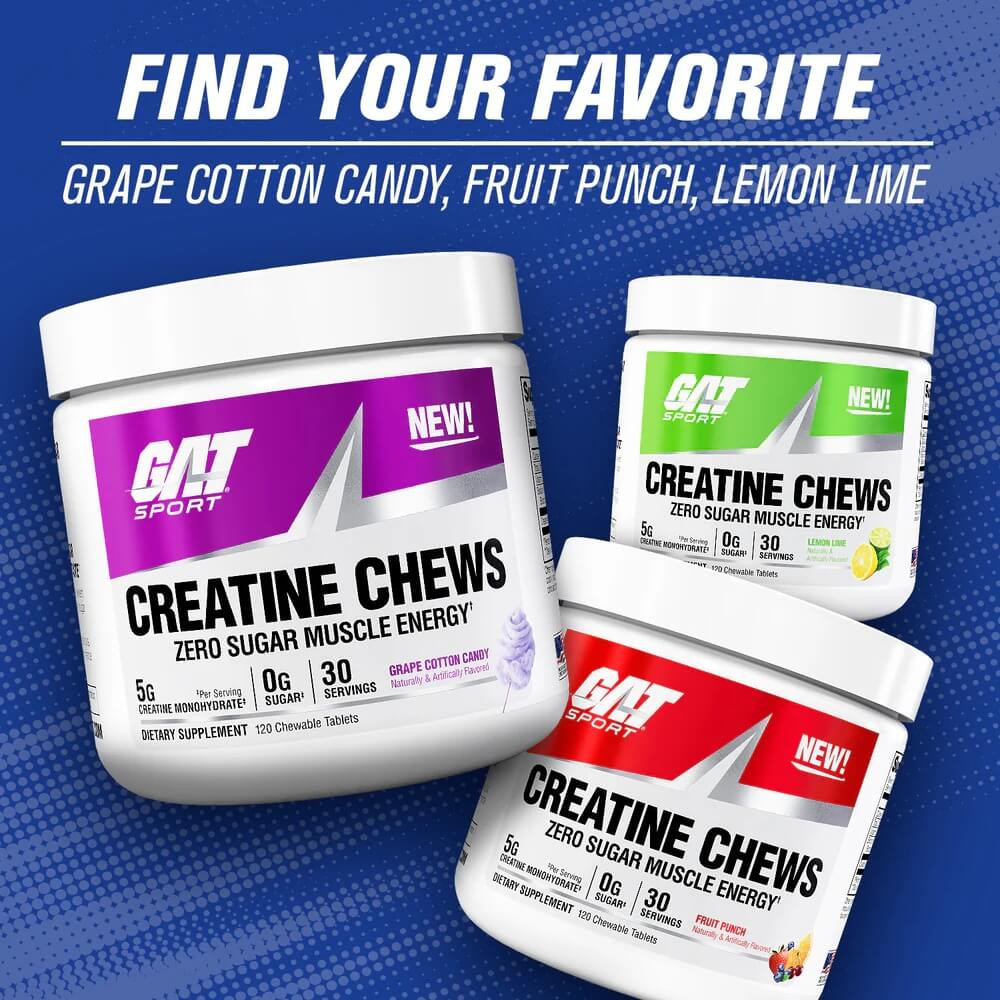 Creatine Chews 120 Chewable Tablets (Grape Cotton Candy) Луцьк - фото 4