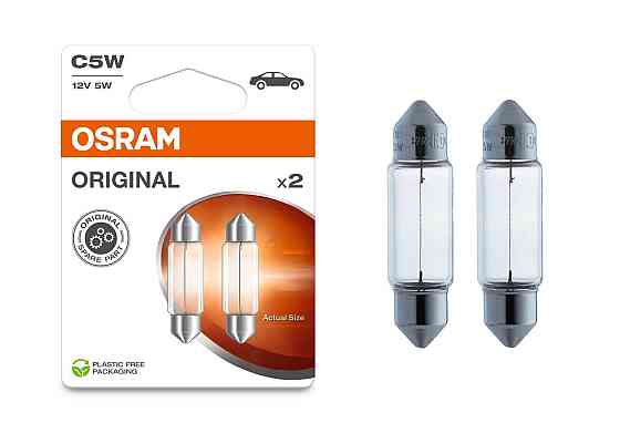 Комплект вказівних ламп розжарювання OSRAM C5W 6418-2BL 36mm 12V SV8.5-8 Blister (2 шт) Харків