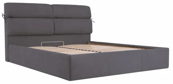 Кровать Edinburgh Comfort 140 х 190 см Мисти Dark Grey С подъемным механизмом и нишей для белья Темно-серый Киев