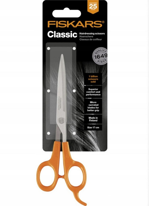 Парикмахерские ножницы для волос 17 см Fiskars 