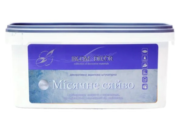 Декоративна штукатурка Ircom Decor Місячне сяйво срiбло 4 кг Киев - изображение 1