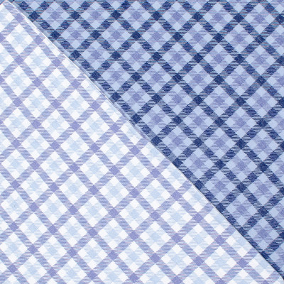 Постільна білизна Home Line Фланель Клітинка блакитна/сіро-блакитний полуторний (179191) Вінниця - фото 4