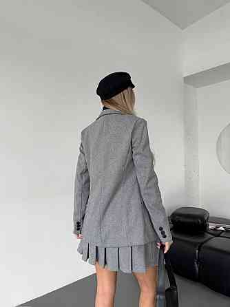 Женский стильный классический костюм двойка  кашемир + подкладка Одесса