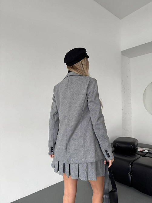 Женский стильный классический костюм двойка  кашемир + подкладка Одесса - изображение 5