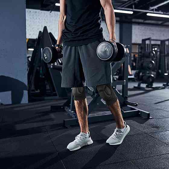 Наколінники захисні Gymtek для фітнесу 2 шт чорний Київ