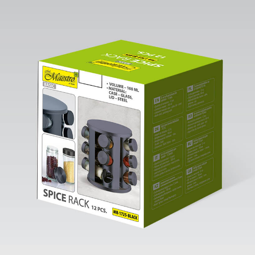 Набір для спецій Basic 12шт Maestro MR-1725-BLACK Житомир - изображение 5