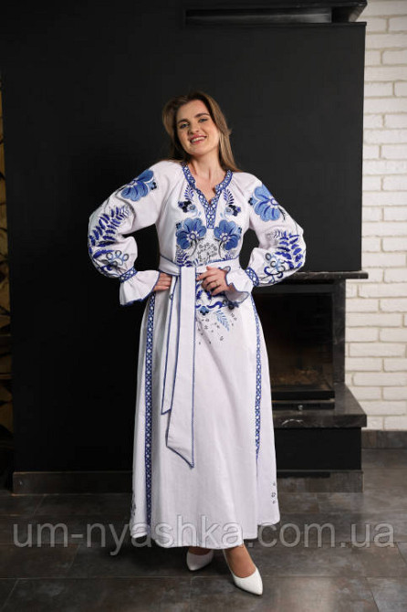 Жіноча вишита сукня на льоні Либідь Кривий Ріг - фото 2