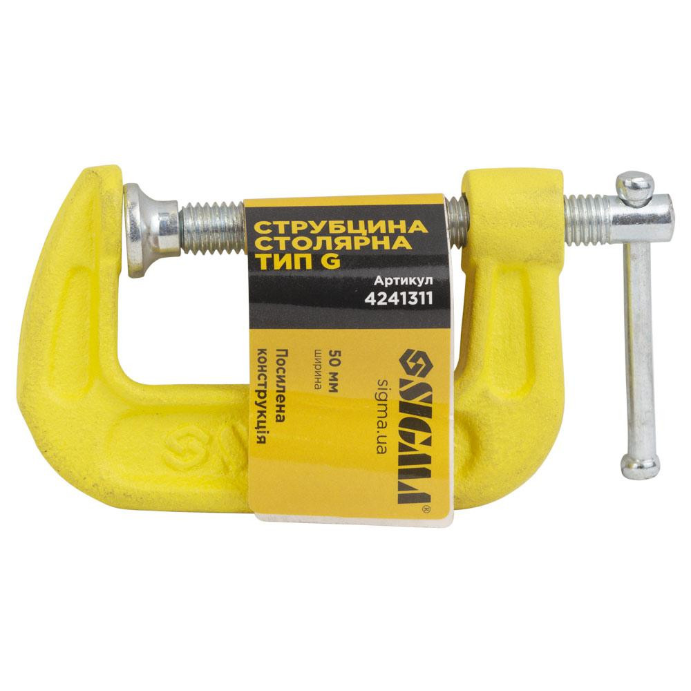 Струбцина столярная тип G 50мм SIGMA (4241311) Ровно - изображение 8