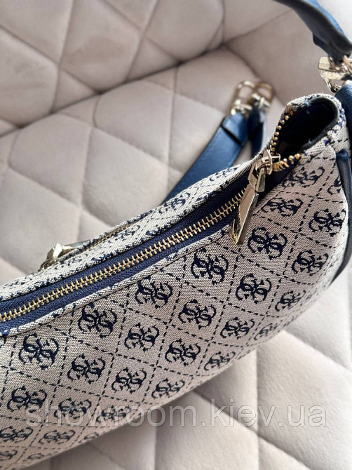 Комплектна жіноча сумка на плече Guess (812820) синя Київ - фото 6