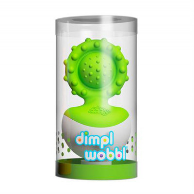 Брязкальце Fat Brain Toys прорізувач-неваляшка dimpl wobl зелений (F2173ML) Вінниця - фото 2