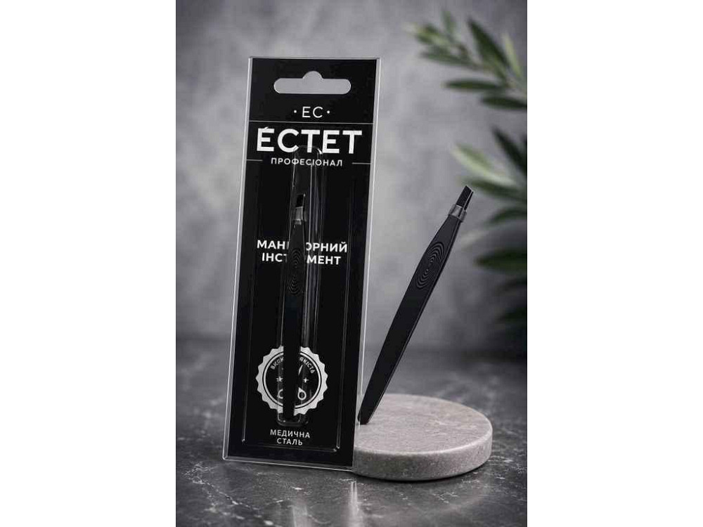Пінцет чорний (10*6*1см) 210971 ТМ EСТЕТ Київ - фото 1