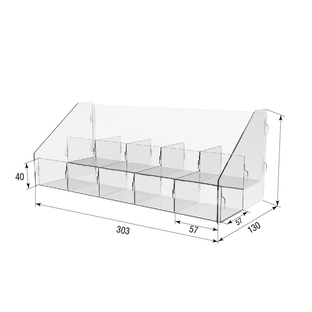 Товарна горка EKOSTAR на 2 полки 303х130х120 Київ - фото 6