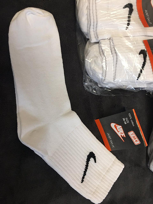 Подарунковий набір шкарпеток Nike 28 шт – стильні чоловічі та жіночі шкарпетки, 100% бавовна, різні розміри Київ - фото 5