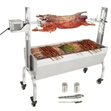 Гриль Grill do pieczenia prosiaków Grill do jagnięciny 117 cm, 41 kg Rożen obrotowy ze stali nierdzewnej - 4-stopniowa regulacja Київ