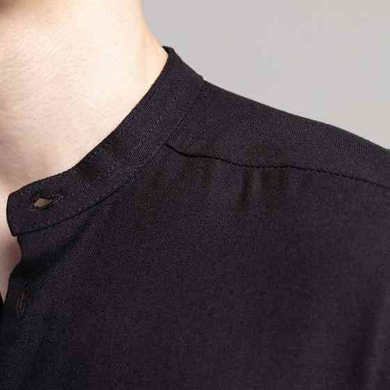 Мужская рубашка с длинным рукавом черная Pobedov Orion Киев