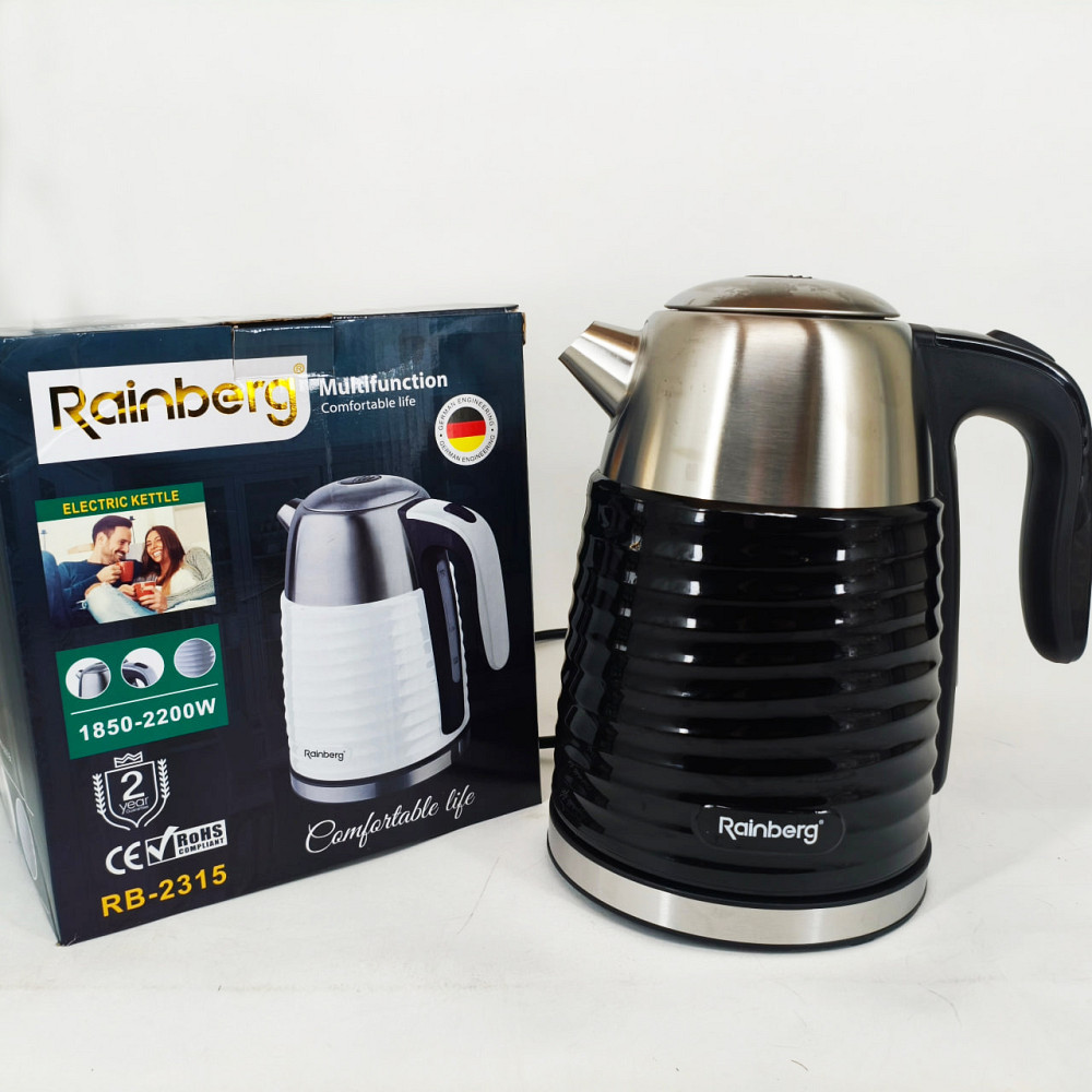 Найкращий чайник Rainberg RB-2315 1.8л 2200Вт, Електрочайник на кухню, Ергономічний електричний чайник RX-24 Львів - фото 6