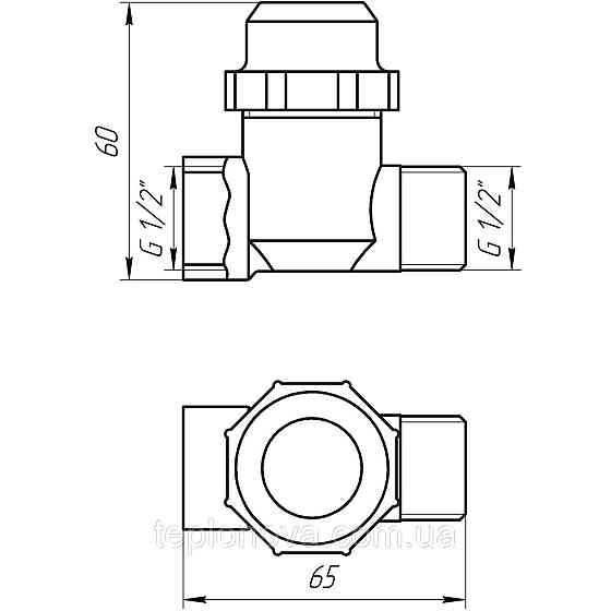 Фільтр грубого очищення SOLOMON 1/2" НВ нікель з відстійником (8015) TD1053 Чернівці