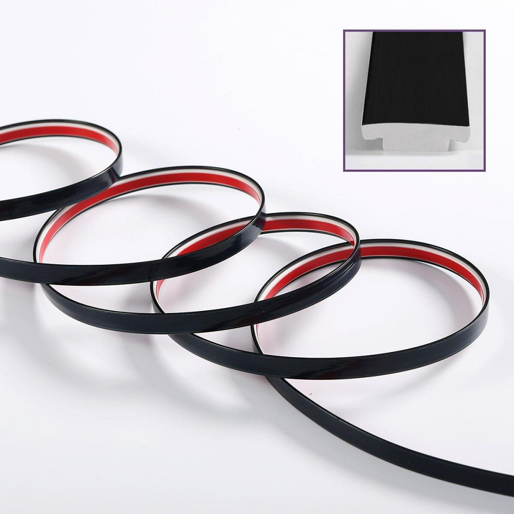 T-образный молдинг 3000х12х4мм Черный SW-00001163 Днепр - изображение 2