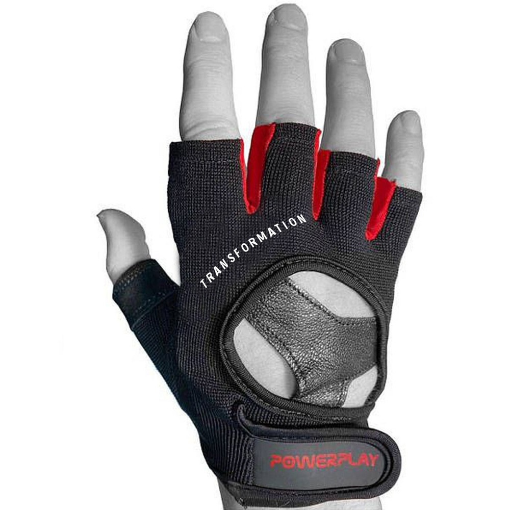 Рукавички для фітнесу PowerPlay 2222 Чорні L Кам'янське - фото 4