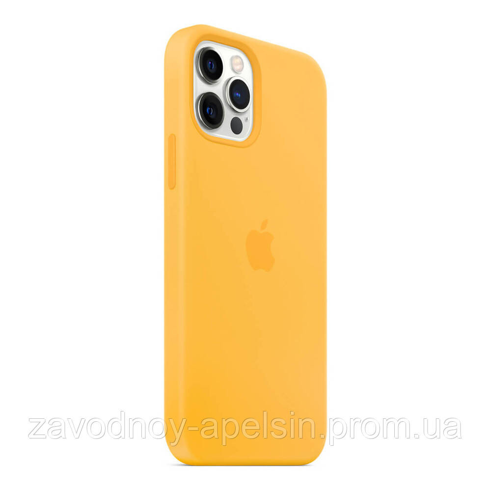 IPhone 12 12pro Чехол Silicone Case + MagSafe (sun flower) Одеса - фото 3