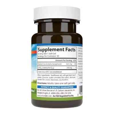 Антиоксидант Carlson Коэнзим Q10, 100 мг, CoQ10, 30 гелевых капсул (CAR-08240) Винница