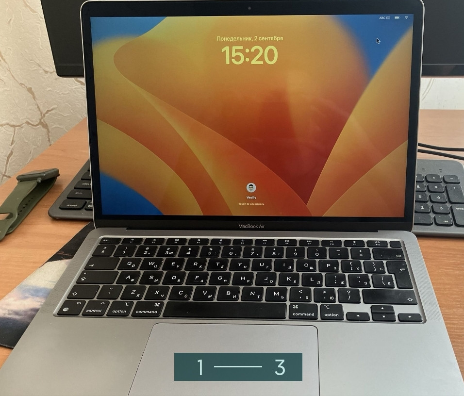 Ноутбук: Apple MacBook Air 13 M1 8/256Gb. MDM. Київ - фото 2