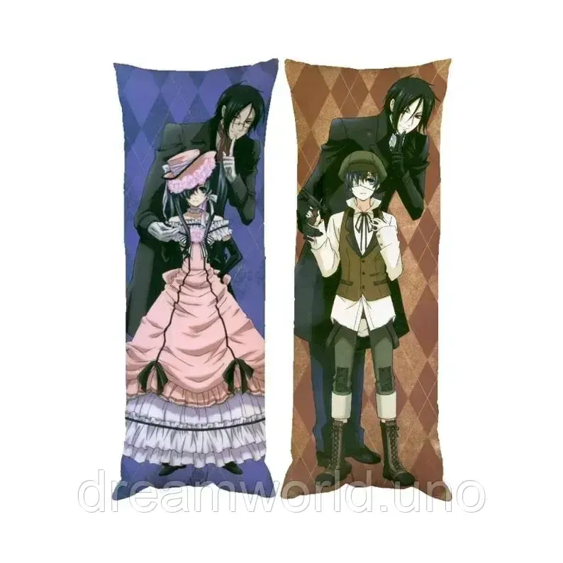 Подушка дакимакура Себастьян Сиэль Темный Двурецкий декоративная пардовая подушка для обнимания двусторонняя 60х180 Харьков - изображение 1