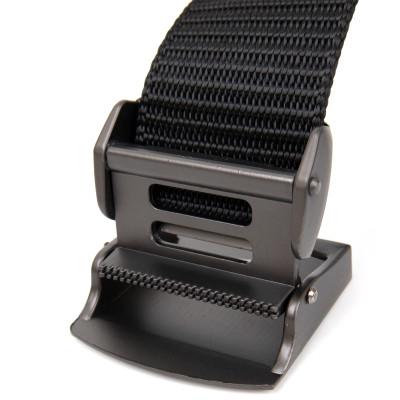 Ремень Vintage Текстильный с серебристой пряжкой Черный (20541) Винница - изображение 6