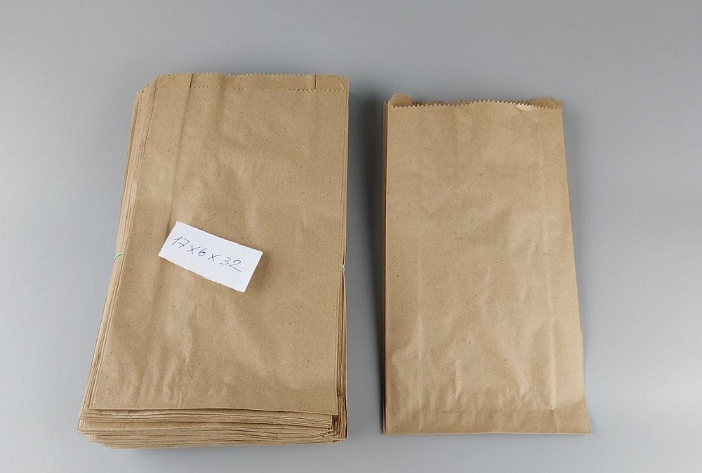 Пакет паперовий 17см 32см коричневий ящ. 1000 шт Харків - фото 2