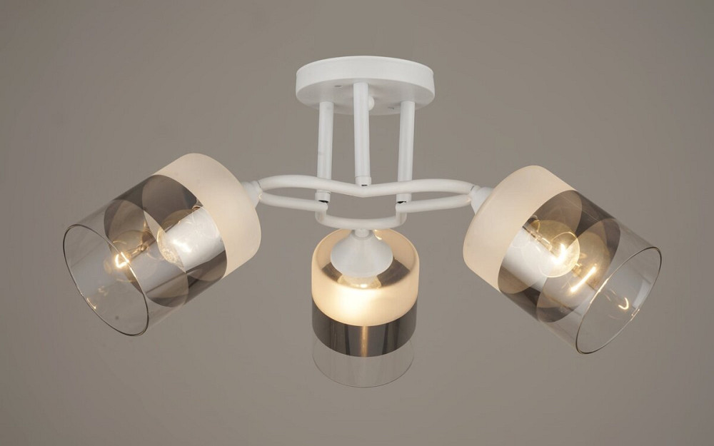 SIRIUS Люстра стельова Sirius B A3420/3 WT на 3 плафони Коломия - фото 1