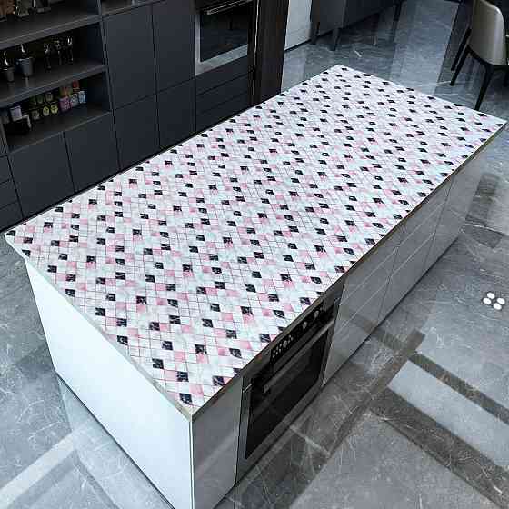 Самоклеюча плівка 0,45х10м х 0,07мм Рожева мозаїка SW-00001233 Київ