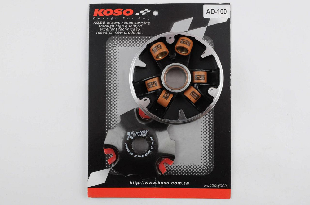 Вариатор передний (тюнинг) скутер Сузуки Адрес 100 (медно-граф. втулка, ролики латунь) Мукачево - изображение 1