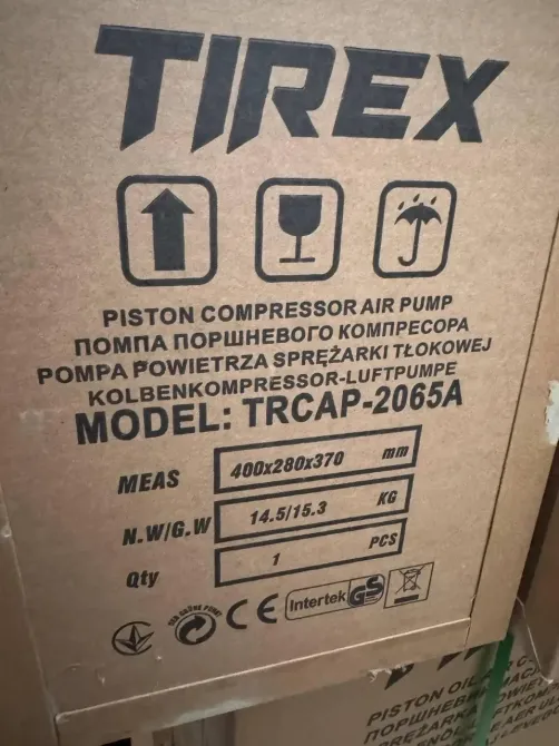 Компрессорный блок поршневой TIREX TRCAP-2065A с универсальной установкой,Компрессорная головка 2 х цилиндровая 2.2 кВт 8 бар Львов - изображение 9